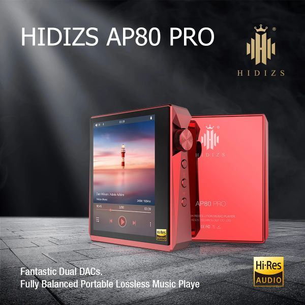 Players Hidizs mp3 player hifi dual ess9218 ap80pro bluetooth música com tela de toque portátil flac ldac USB DAC DSD 64/128 FM Radio DAP