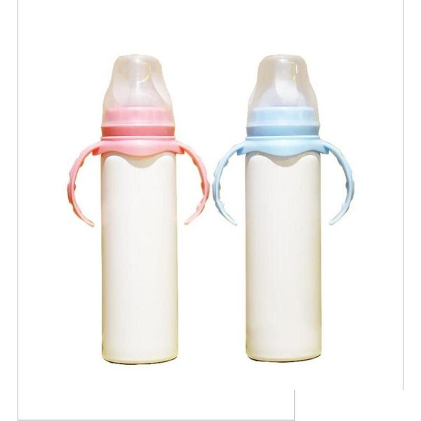 Bottiglie per bambini Sublimazione fai -da -te tazza sippy spazzatura bianca in acciaio inossidabile per aspirapolvere con bottiglia di latte St Mare LSK17127827 DROP DEL OTELO