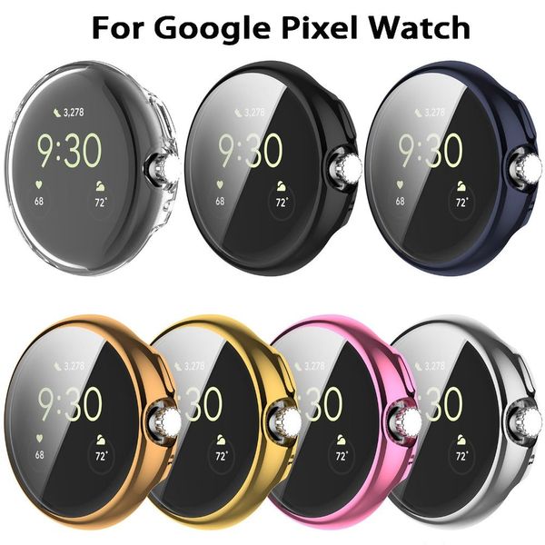 Soft Shell Smart Watch Cobertura completa TPU CAPA CAPA PROTEÇÃO DE PROTEÇÃO DO GOOGL para Google Pixel Watch