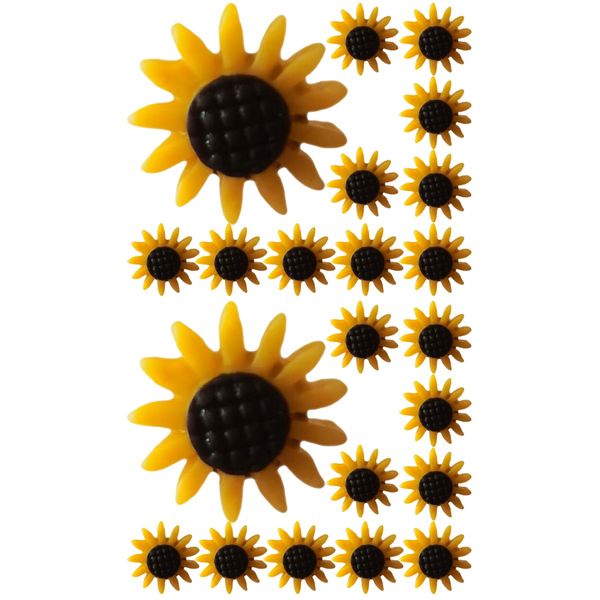 40 PCS PIN de flores solar Pushpins Pushpins Cork Parede preta Parede fofa do escritório de avisos delicados decorações de mesa