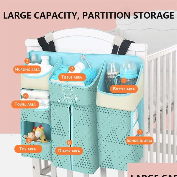 Conjuntos de roupas de cama Berço portátil Berço pendurado Bolsa de armazenamento Bolsa organizadora de brinquedos Bolso para Born para Born Set Sof Sac 240328 Drop Delivery Ki Ot0go