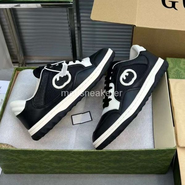 Männer Sneaker Shoesg Herren Designer Trainer Fashion Schuh Frauen echte Mac80 Weiße Board Neue Lederfarbe passung Panda Casual Small Of27