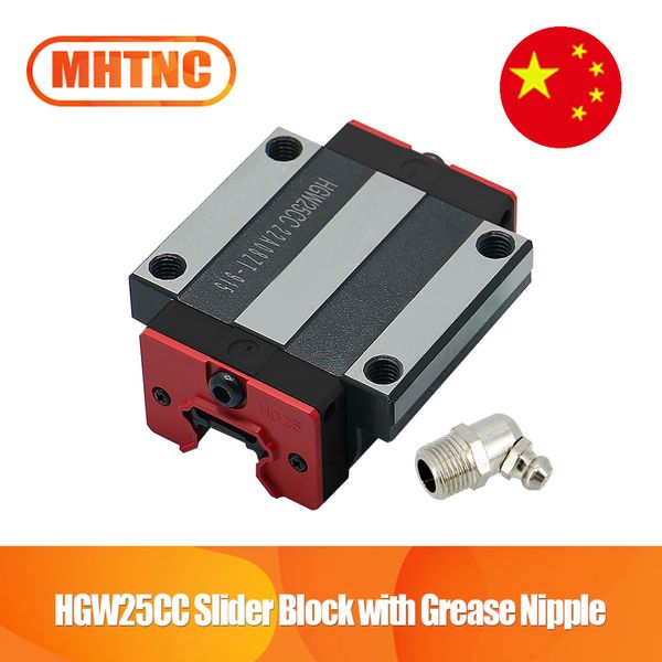 HGW25CC Slider Block mit Düsenübereinstimmung Verwenden Sie HGR25 Lineare Führung Die Größe ist gleich wie HIWIN für lineare Schienen CNC DIY -Teile hohe Qualität