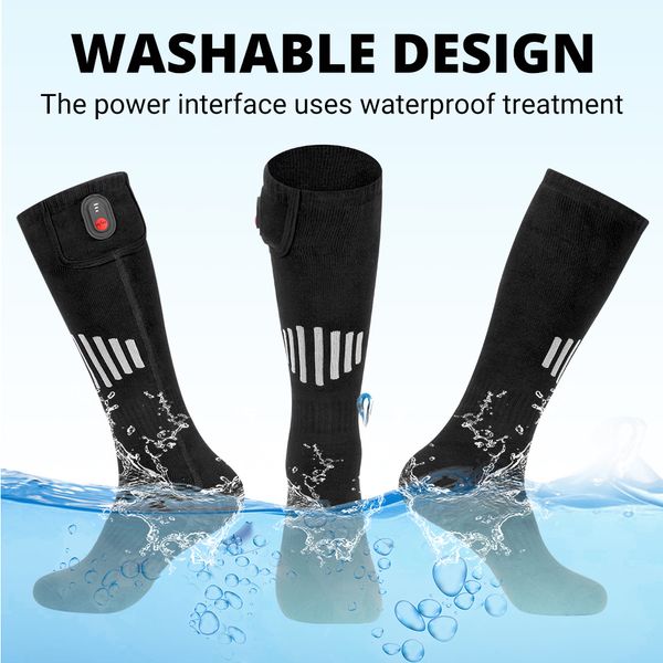 Теплые носки на открытом воздухе с подогревом зимние носки для мужчин женщин USB.
