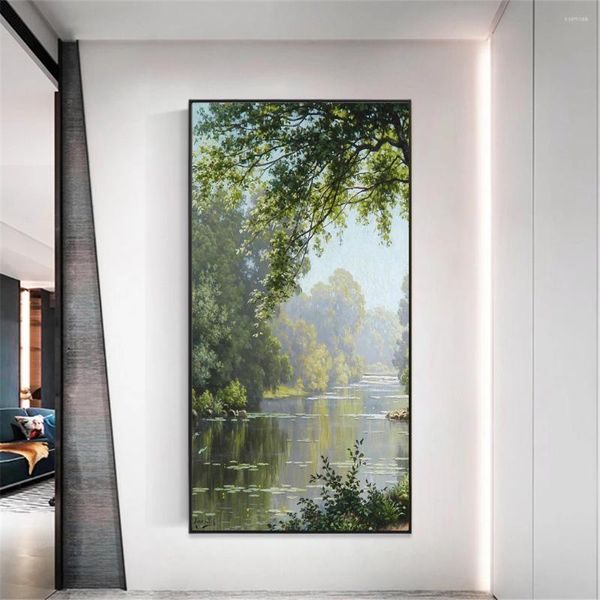 Film Privacy Film per la privacy delle finestre Decali della foresta senza glu di vetro decorativo rivestito statico per decorazioni per la casa