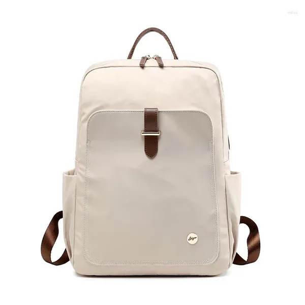 Bolsas escolares moda smple feminino mochila mochila elegante elegante e impermeável laptop saco de lazer faculdade de alta professora para menina