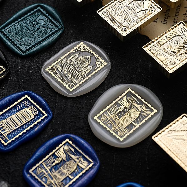 Paris Eiffel Tower Tower Seal Seal Stamp Attrazioni Architectural Stampo per sigillare per le carte Inviti di nozze Scrapbooking