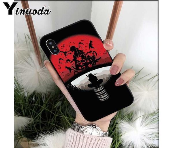 Anime Naruto Itachi Black TPU Soft Phone Cover per iPhone Xs XS 6 6S 7 7Plus 8 8Plus 5 5S XR2575362