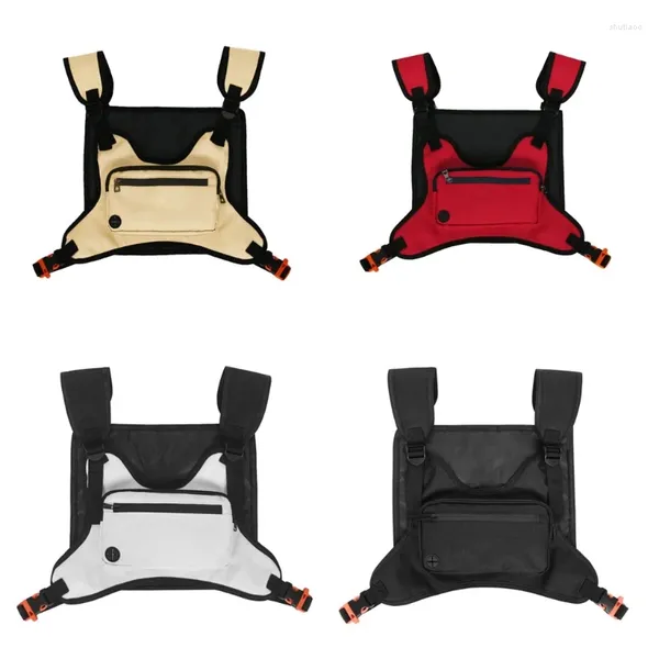 Bolsas de cintura esportam bolsa frontal de peito para fora da plataforma externa bolsa versátil coletor de chicote de mochila