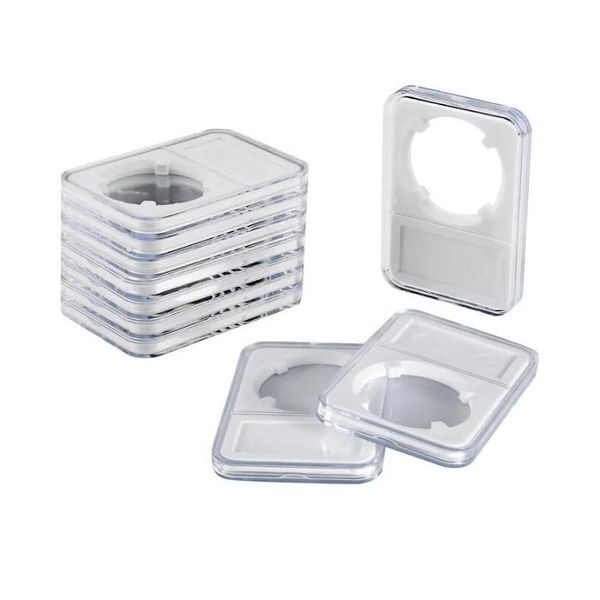 Speicherboxen Bins 100pcs Münzplattenanzeigehalter Fall für sier Dollar organisieren Sie Ihre Sammlung mit klaren Acrylhüllen Drop liefern otusv