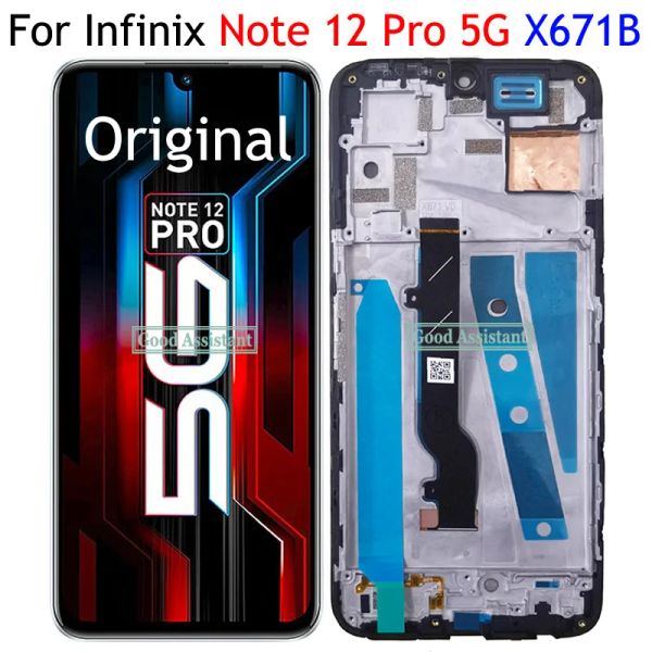 AMOLED / TFT 6,7 polegadas para Infinix Nota 12 5G X671 12 Pro 5G x671b LCD Display Touch Screen Digitalizer