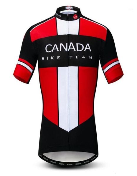 Weimostar seleção nacional Canadá camisa de camisa de ciclismo Homens de verão para bicicleta esportiva de bicicleta respirável MTB Bike Jersey16522851