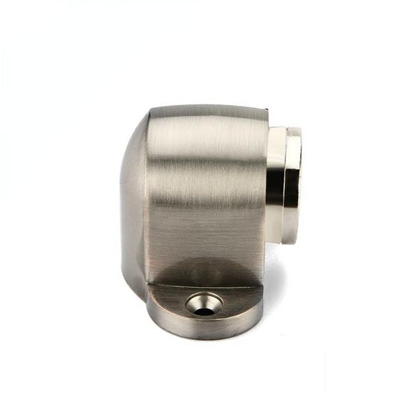 1Set Zink Legierungstür aufhören, leistungsstarke Bodenhalter-Stopper-Tür gebürstete Tür Nickel Hardware Satin Magnetic zu werfen