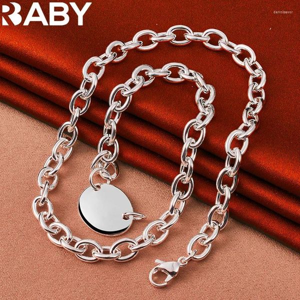 Catene Urbaby 925 collana a catena ovale in argento sterling per uomo incantesimo di fidanzamento della moda per matrimoni