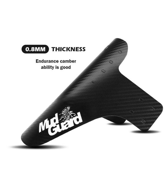 8 cores Fenders de bicicleta de qualidade Fibra de carbono Bicicleta traseira traseira MTB Mountain Mountain Bike Wings Mud Guard Acessórios de ciclismo7277700