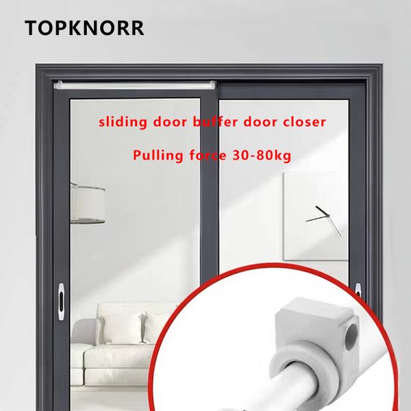 Schiebetürpuffer automatische Tür näher Aluminiumlegierung Holzschildschirm Fenstertür Pneumatische Haushaltstür näher 80 kg