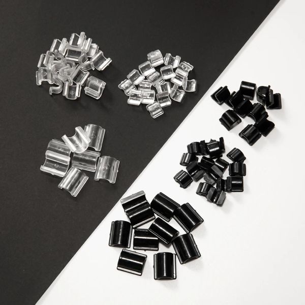 100pcs C şekilli lastik bant taban saç halkası macun DIY el yapımı elastik mücevherler için aksesuarlar malzemeleri