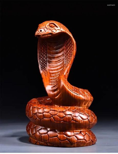 Figurine decorative DEGAZIONI DEL SERVATORE SCARICO ROSEWOOD 12 COBRA IN LEGNA ZOBRA SOGGIORI SOGGIO SOLO