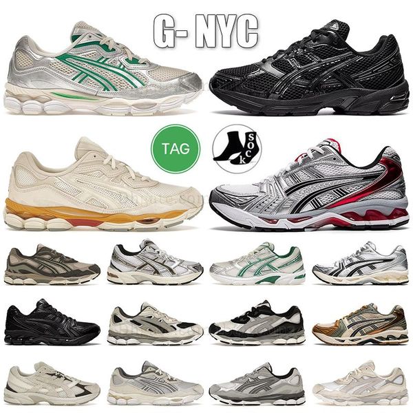 2024 Nuove scarpe da corsa maratona gel argento gel nyc og cemento pista grigio asi lace-up in pelle giapponese tigre metallico messico 66 scarpe da ginnastica piattaforma di sneaker vintage