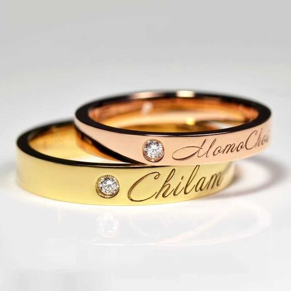 Designer Charme Carter High Edition 18K Roségold Klassiker AU750 Männer und Frauen Wedding V Love Signature