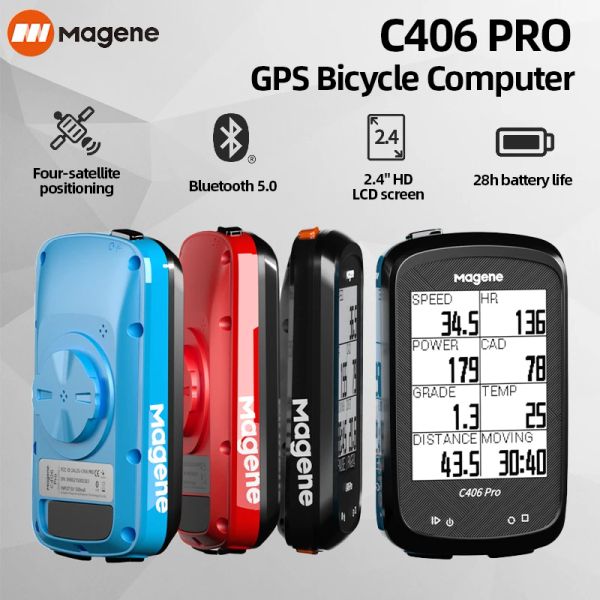 Magene GPS Bicycle Computer Bluetooth Bluetooth Bicycle Speedometro Cicling Cycling Cadence Sensor Kilometry Counter Bike Accessori