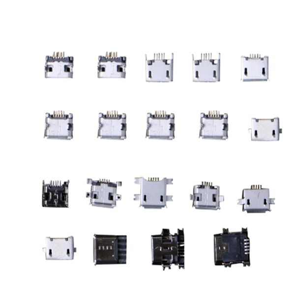 50/100pcs/Box Micro USB Jack Port Socket Connector Adapter Kit für Telefon MP3/4/5 Computer Laptop Reparaturwerkzeugteile