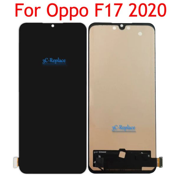 TFT 6,44 дюйма для OPPO F17 2020 / для OPPO A73 2020 CPH2095 ЖК -экрана Дисплей Сенсокая панель Сборка дигитизатора Сборка сборки