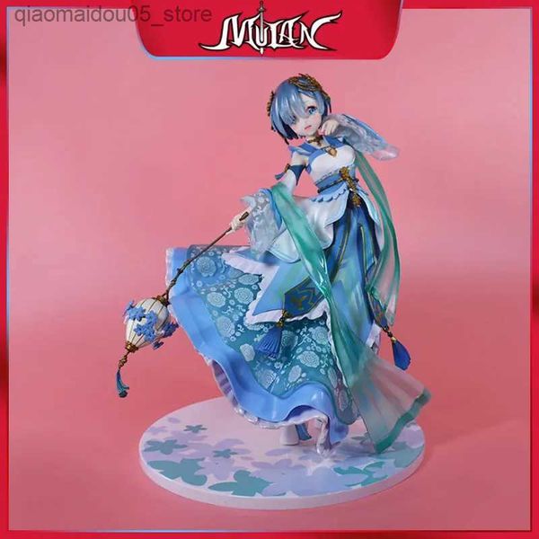 Actionspielzeugfiguren Transformation Toys Roboter 26cm Hanfu Rem Sexy Mädchen Digital Anime verschiedene Weltkanten Kawaii Serie Re Doll Home Dekoration Junge