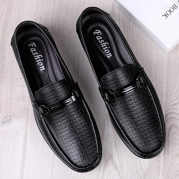 Sıradan Ayakkabı Penny Loafers Erkekler Orijinal Deri Elbise Boyutu 37-46 Yüksek Kaliteli Loafer Adam Sürüş Partisi