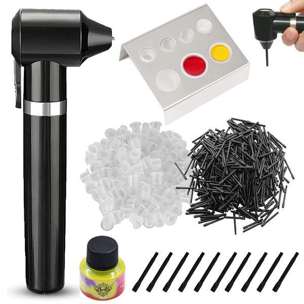 Kit miscelatore a inchiostro da tatuaggio completo portatile durevole 100 bastoncini di miscelazione a colori con tazze di inchiostro porta tatuaggio tatuaggio