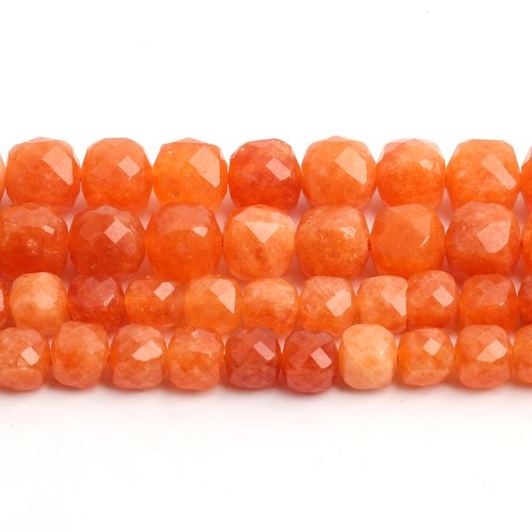 Perle di giada di avventurine rosse naturali per perle distanziali sciolte da 6 mm 8 mm per gioielli che producono accessori per la collana bracciale fai -da -te all'ingrosso