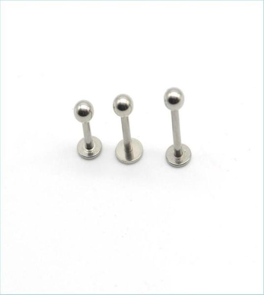 Labret Lip Piercing Jewelry Labre Cring Кольцо для губ -шпильки сталь из 16 калибров
