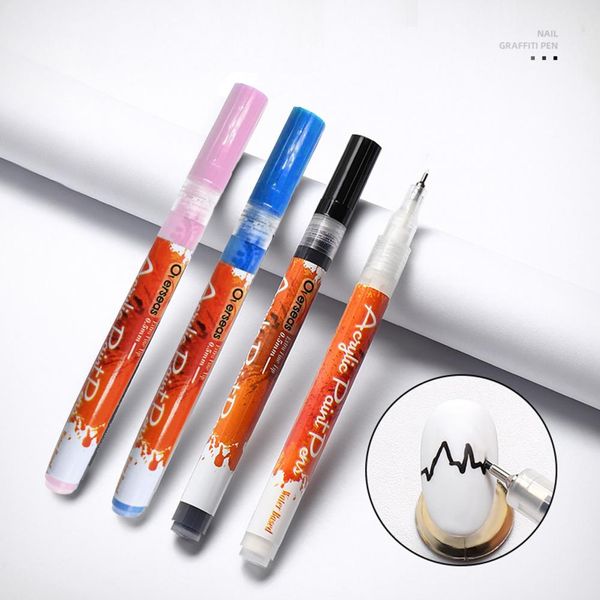 Nagel Liner Stift dekorativ mehrere Farben Nagelmalerei Stift Nagelkunst DIY Malmalerei Graffiti Bleistift für Schuhe