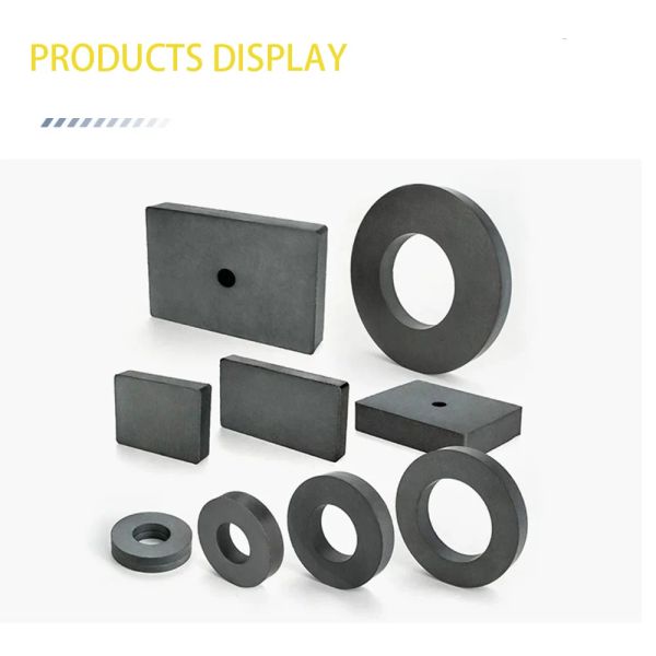 N35 Magnet Ring16x5-7mm 16x3-7mm 21x5-7mm 30x5-18mm preto com orifício 7mm Magnetic Ridge Ferrite Hardware permanente do alto-falante