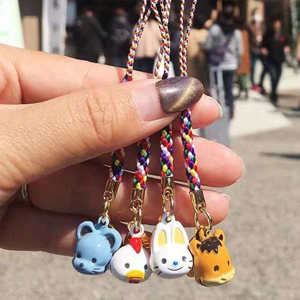 Chinesische Zodiac Bell -Schlüsselkette Lucky Key Chain Auto Bag Pendent Mobiltelefon Anhänger Frauen Zubehör kreatives Geschenk