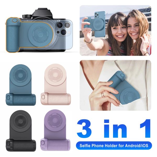 Sticks Bluetooth Phone Grip Magnetic Camera Handle Photo Bracket Antishake Selfie -Gerät für Android Apple Magsafe Wireless Ladung