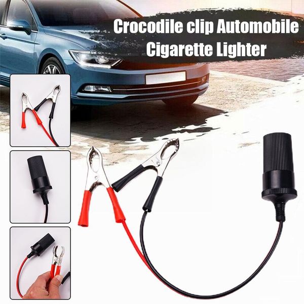 12V CROCODILE CLIP CUTAR CUTETE ADOPATILIDADE ADOBETE DE BATERAGEM ADAPTADOR DE BATERAGEM CABO PARA CAMPER CARROS O5V2