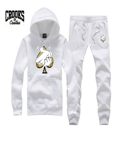 Crucciali e castelli Spaccature Diamond Fashion Hip Hop Hoodie vestiti da uomo abbigliamento sportivo Pullover Hiphop Sweat Brand Crooks Stylish6502796