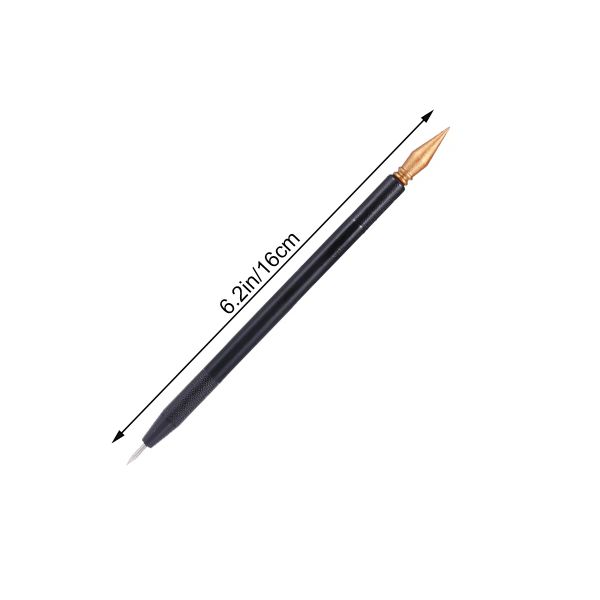 Ferramentas de gravação de papel de pintura de caneta de caneta de caneta arranhões arranhões de desenho de raspador de canetas ferramentas de coloração de canetas esboço de palito de madeira
