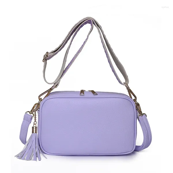 Borse da sera donne 2024 Summer Trend Borse Purple Simple Zipper Napper Design Bagna Giovana Femmina Femmina Croversa