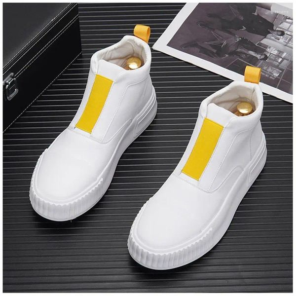 Scarpe casual autunno Sneaker Sneaker su white Flat Hip Hop High Tops stivali caviglia Chaussure Homme