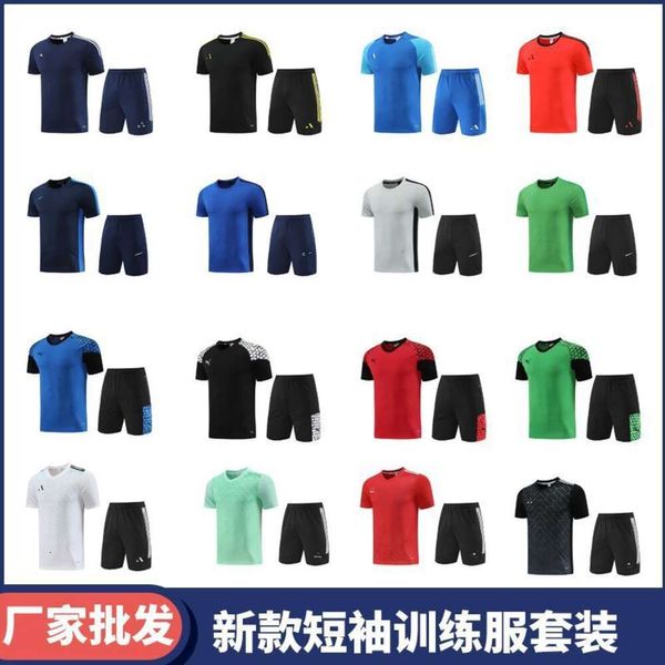 24-25 Casual Set Mens Quick Sport Sports Football Football Team обозначенная z-print для соревновательного майки