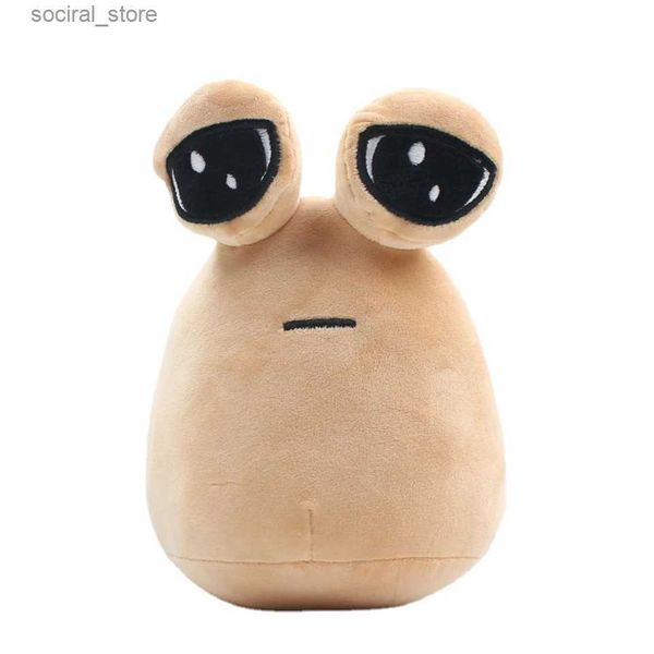 Gefüllte Plüschtiere mein Haustier Alien Pou Plüschspielzeug Kawaii Alien Pet Doll süße Pou ausgestopfte Spielzeug weiche Kissen Plüsch Tiergeschenkspielzeug für Kinder Mädchen l411