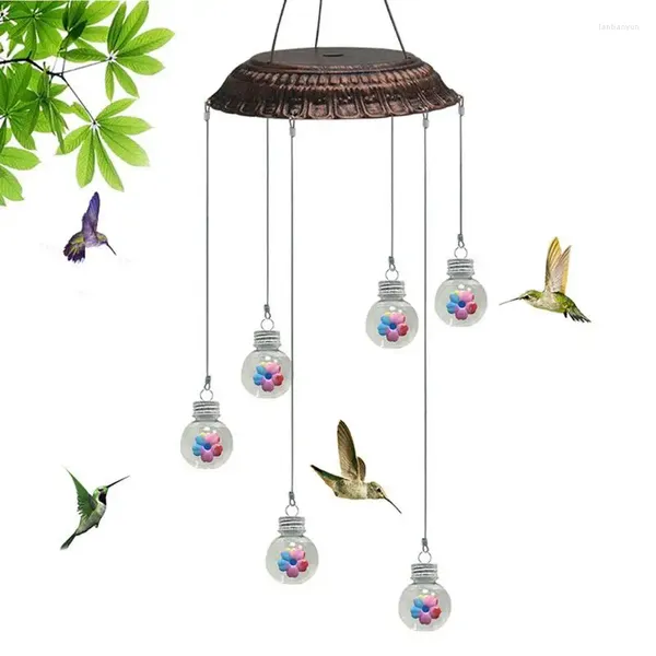 Andere Vogelversorgungen Wind Chime Hummingbird Feeder Charming Outdoor Feeder Leakproof Outdoor Kreatives Summing