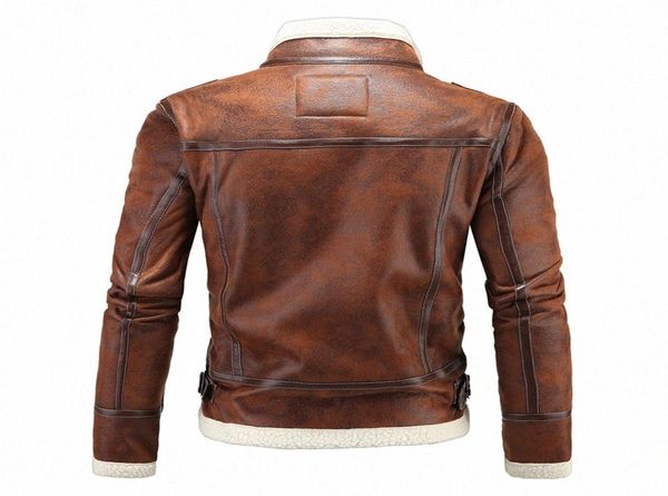 Männer Winter Faux Ledermantel Jacke Lamm Wolle Liner Leon Oberbekleidung Kaschmir Mantel Resident Evil 4 Reißverschluss Leder Jacke Blau Jacke9564991