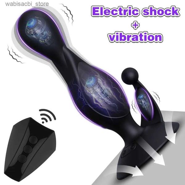 Altri oggetti di bellezza per la salute Tri-motor Assola anale Shock Electric Shock Cuggini Analle Massager Prostate Massager Giocattoli Erotici per la coppia L49