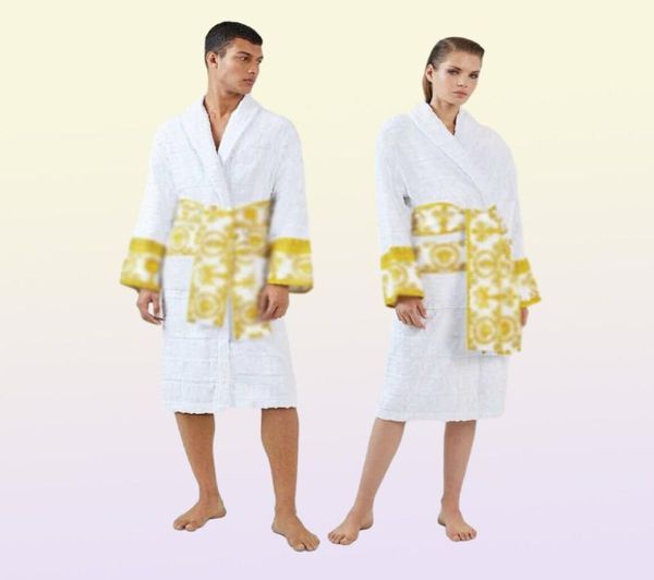 Men039s Robes masculino luxo de luxo de algodão Men e mulheres marca Brand Sleepwear Kimono Bath Bath Robes Home Wear UNISSISEX Bathrob6830893