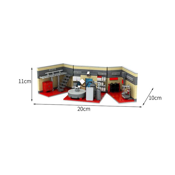 BuildMoc American TV Show Classic Breaking Bad Laboratório Blocos de Blocos de Kit Laboratório Tijolos Idéia Toys For Crianças Presentes