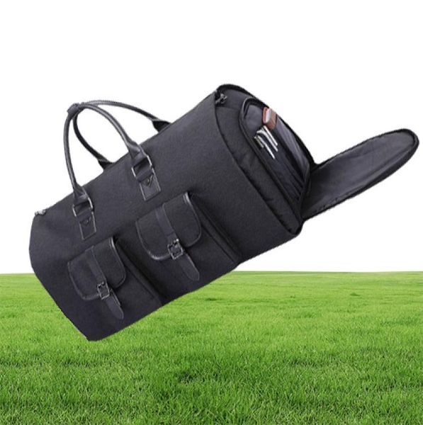 Continue a roupa de vestuário Pacote de mala de pacote dobrável para homens para laptop bolsa de bagagem de bagagem de grande capacidade Bag3986991
