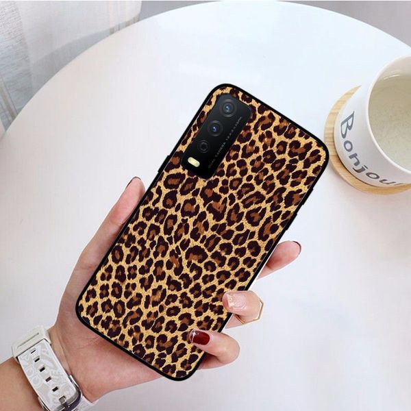 Giraffe Leopard Tiger Zebra Wild Print Phone Cope Phone Cople для Vivo Y35 Y31 Y11S Y20S 2021 Y21S Y33S Y53S V21E V23E Y30 V27E 5G Case